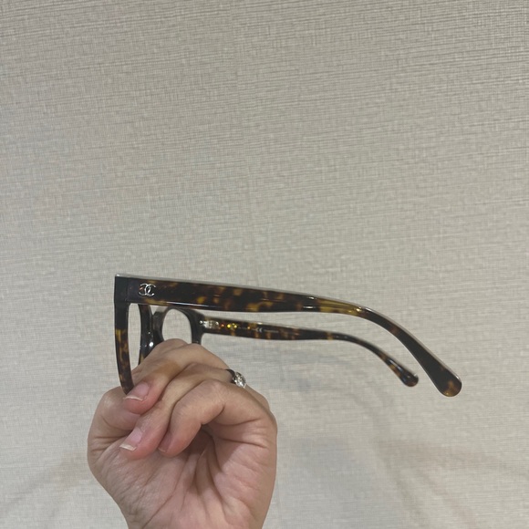 Frame Authentic CHANEL CH5414 Tortoise/Brown Gradient Lens Made In Italy - Picture 5 of 11